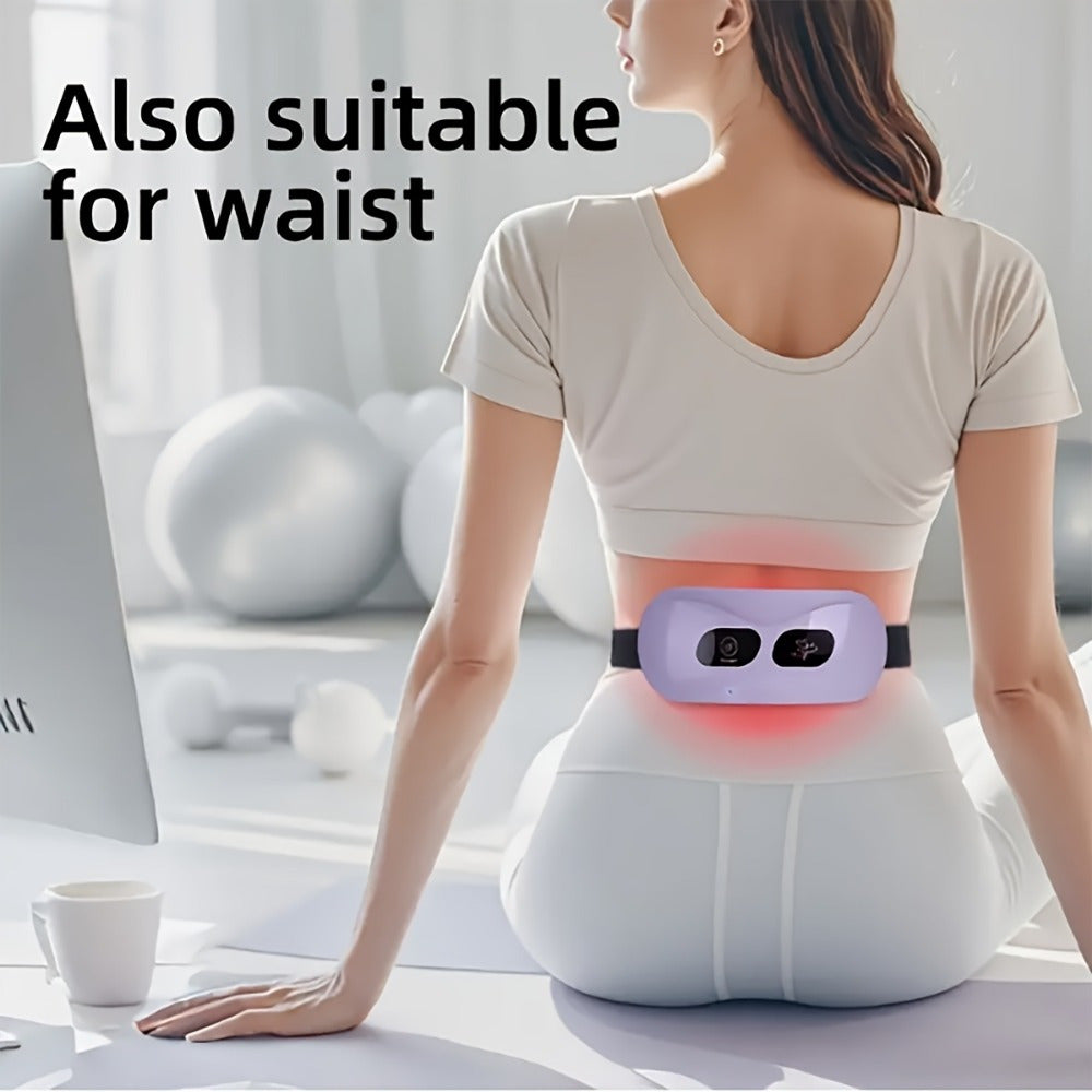 USB перезаряжаемый электрический пояс-миассажер для женщин с 5 режимами вибрации - отличный праздничный подарок!