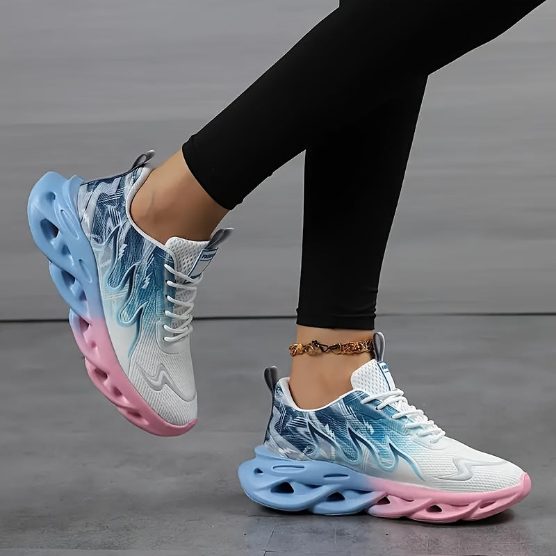Women's Breathable Fabric Running Shoes Low-Top Casual Sneakers