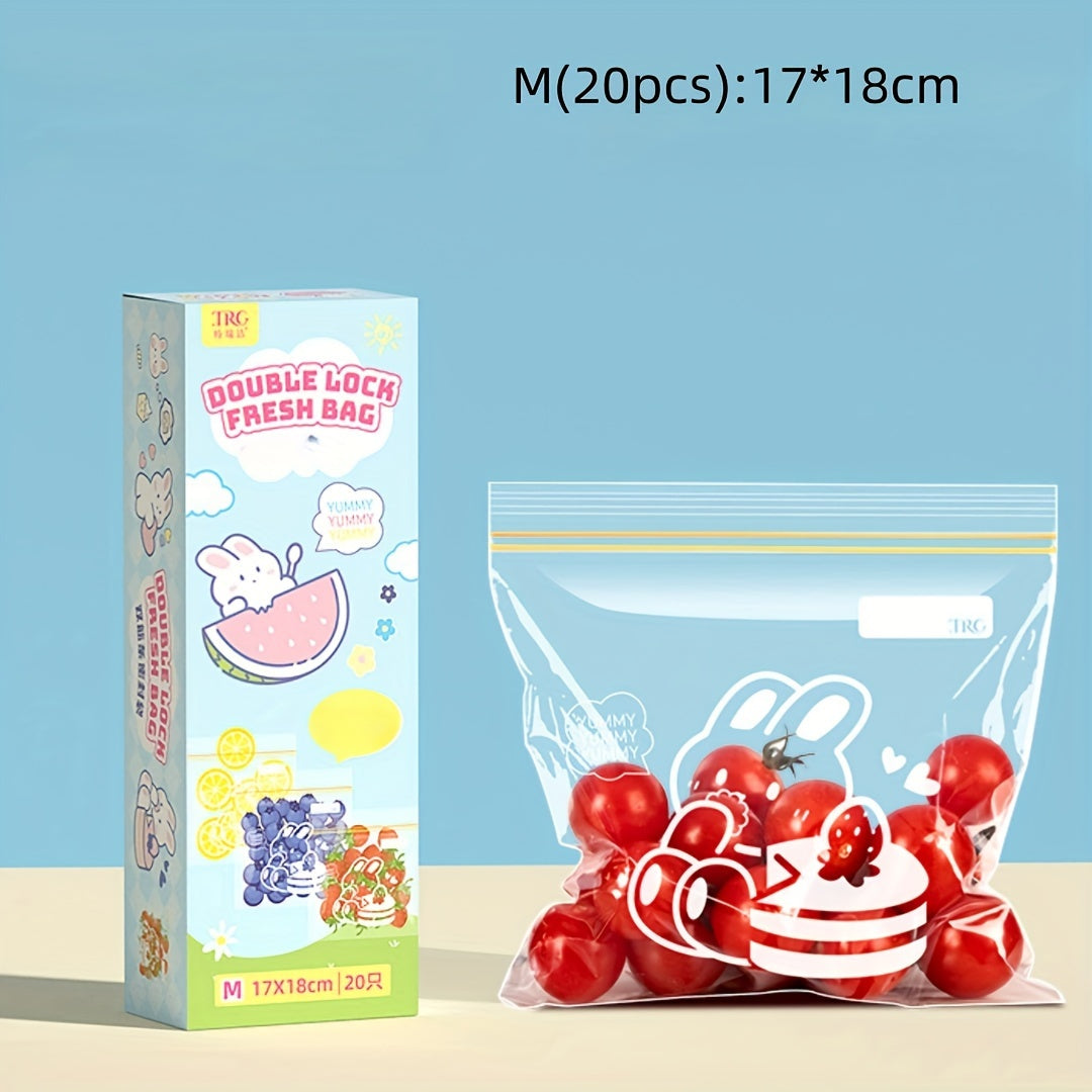 Uyda qalinlashtirilgan yangi saqlash muhrlangan sumkalar muzlatgich va muzlatilgan meva/ sabzavot saqlash uchun - 15/20/55 dona oshxona saqlash sumkalari to'plami