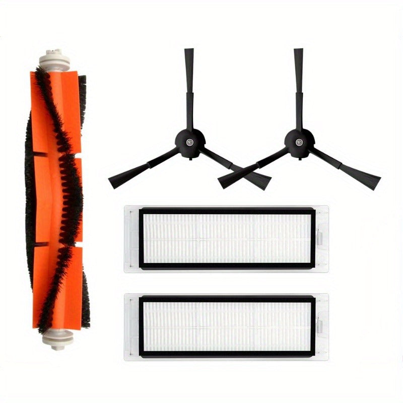 Robot tozalash uchun aksessuarlar to'plami, 5 ta qism, asosiy cho'tka, yon cho'tkalar, HEPA filtrlari, S4 S5 Max E4 C10 bilan mos keladi