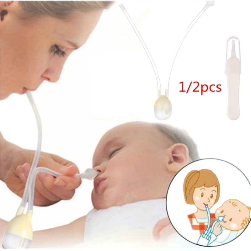 Newborn Baby Nasal and Oral Suction Devices Set for Snot Removal and Oral Care