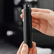 Unisex Black Aluminum Coffee Bean Spray Bottle for Mess-Free Coffee Prep