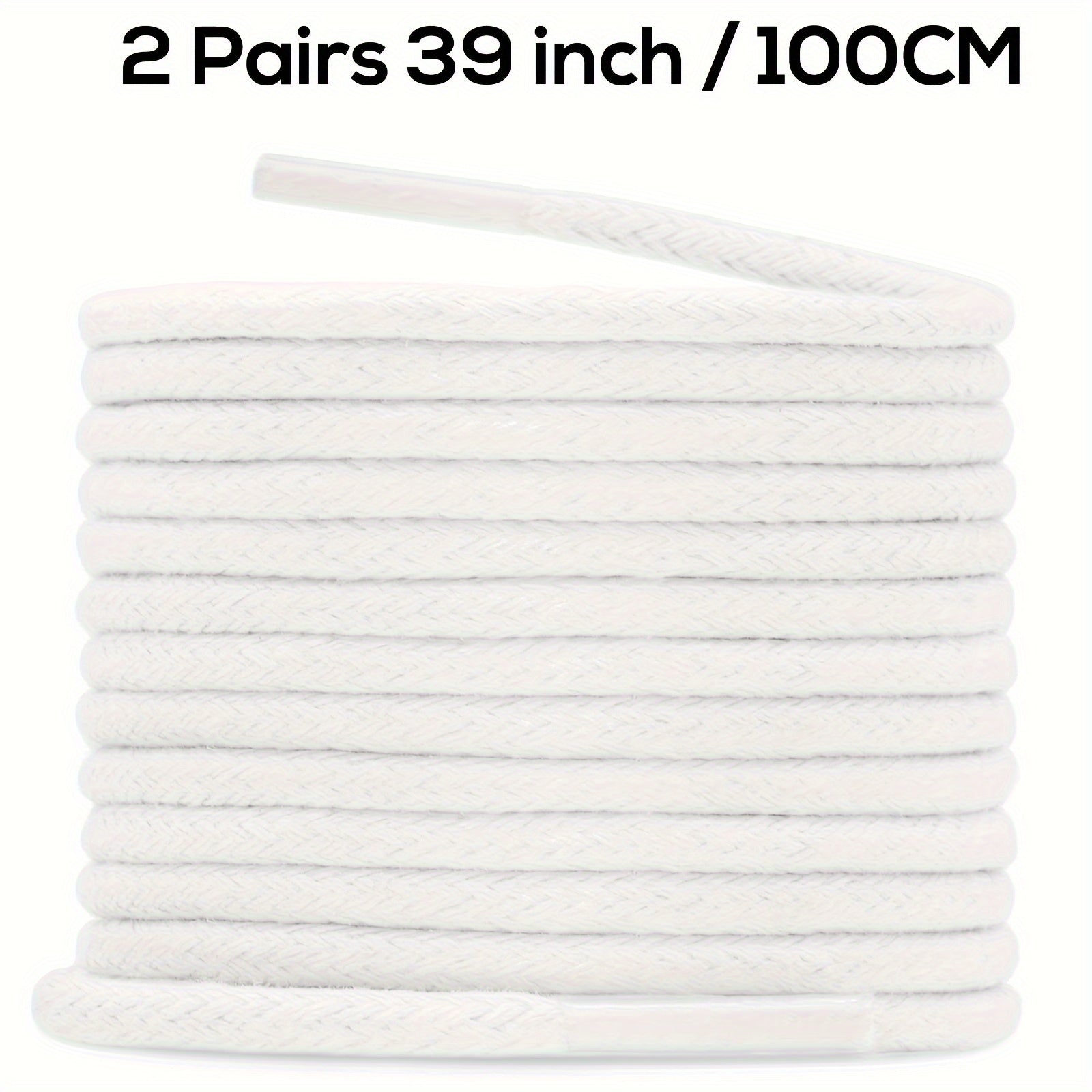 Unisex Waxed Shoelaces 0.25cm Thick Round Replacement Multi-Coloured 4 Pairs
