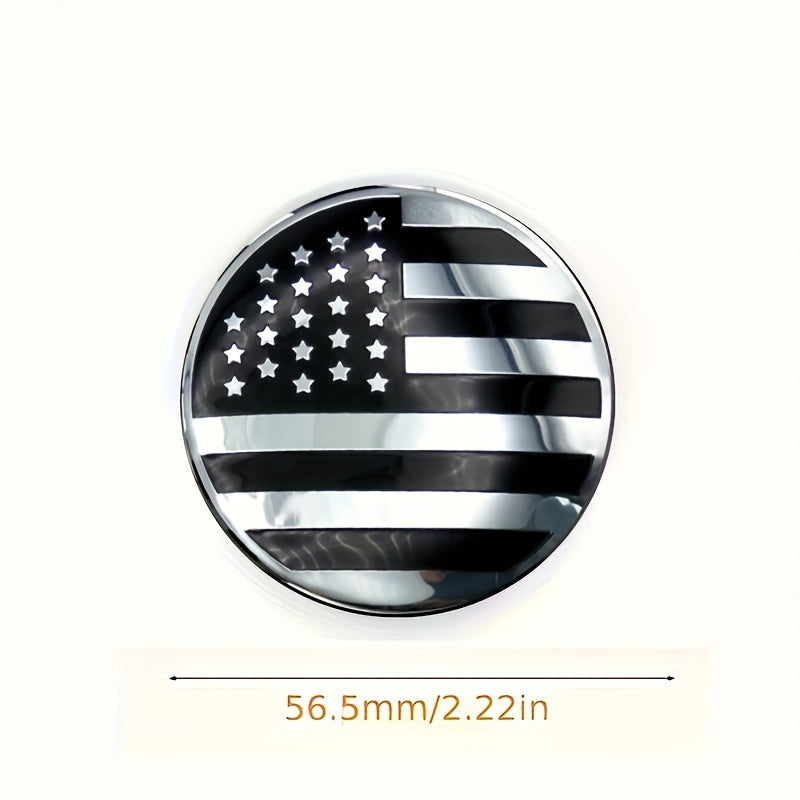 4 шт. наклейки-эмблемы для колесных центровых колпачков с американским флагом, 2,2 дюйма, для автомобиля, внедорожника, грузовика