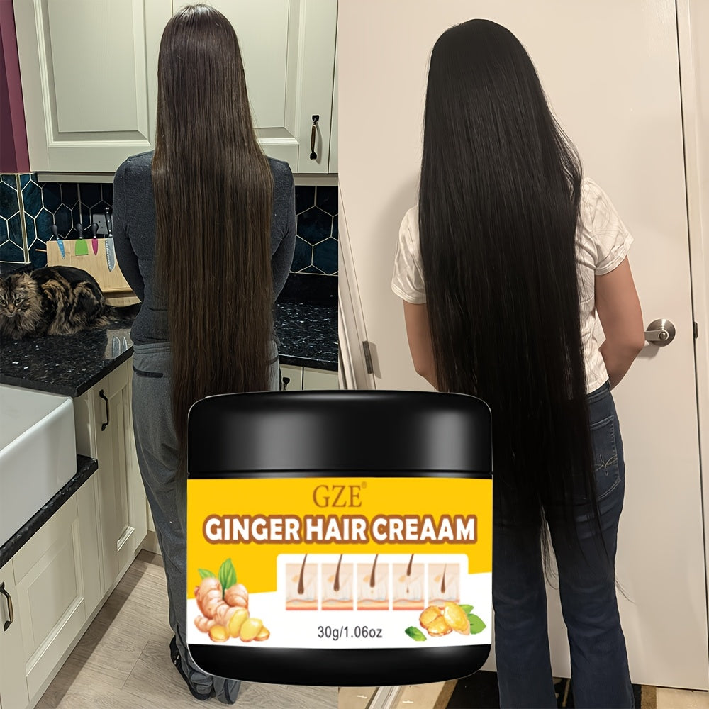 Ginger Hair Strengthening Cream Moisturizing Scalp Conditioner Serum for All Hair Types