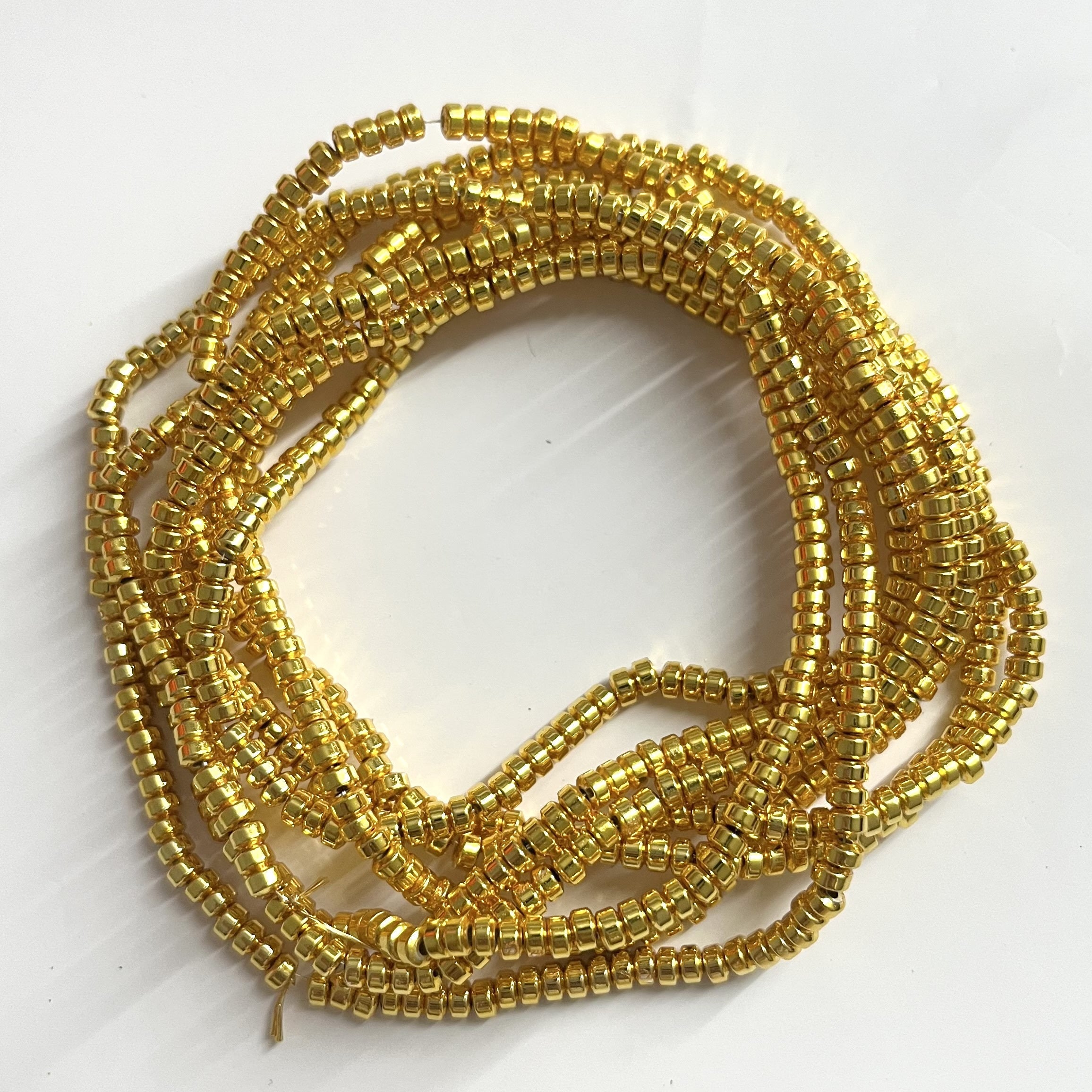 Hematite Beads 3mm Round Jewelry Making Supplies Pack of Four Varieties