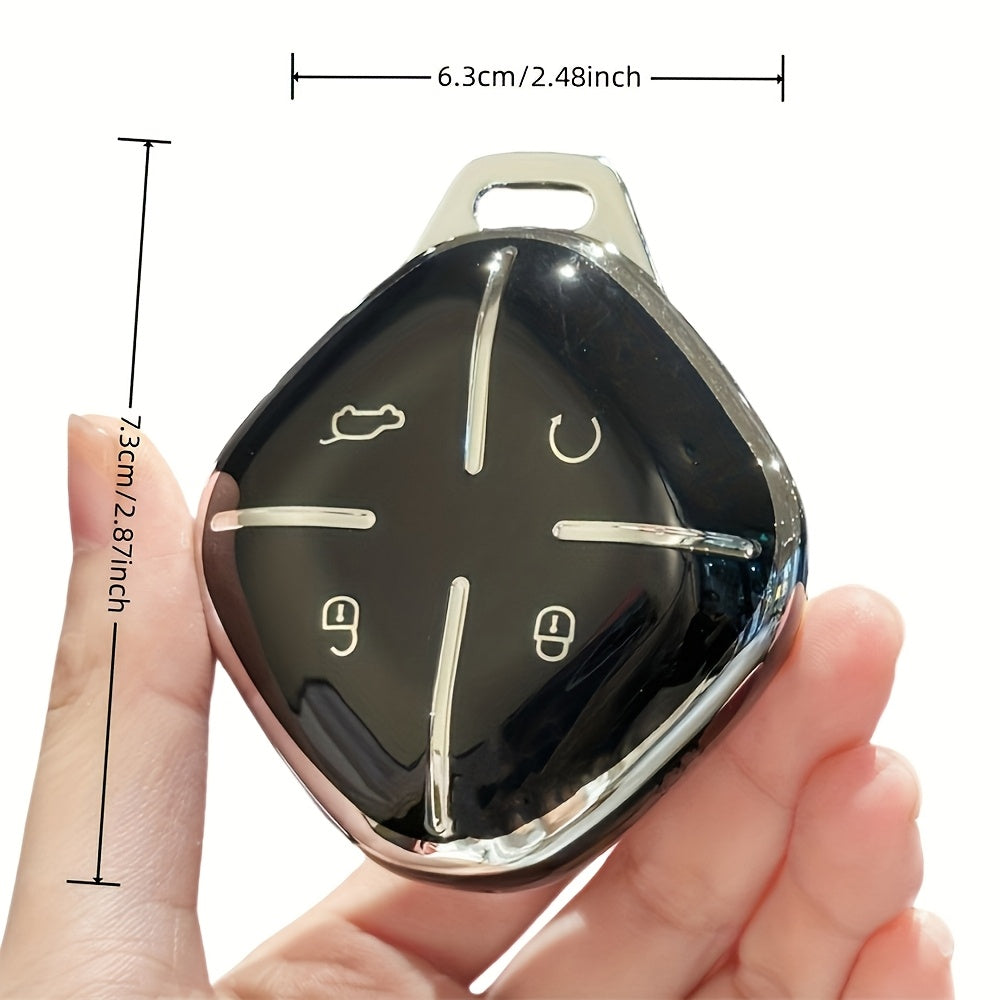 Car Key Fob Cover TPU Braided Keychain Remote Accessory for Universal Use