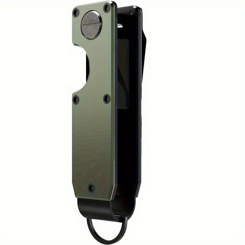 Men's Compact Metallic Key Holder, Minimalist Smart Keychain for 2-6 Keys