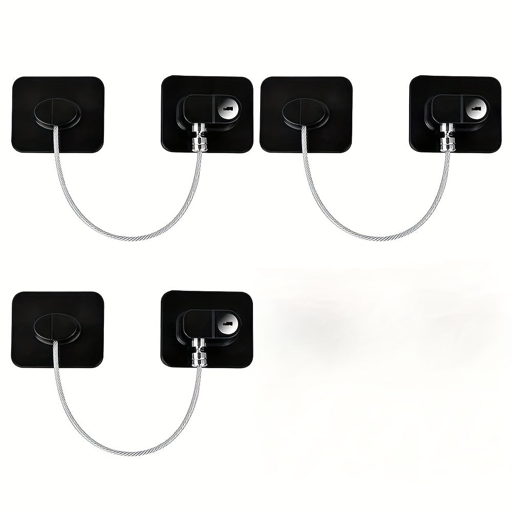 Cerraduras para armarios para frigorífico, cajón, horno, inodoro, seguridad con llaves y adhesivo