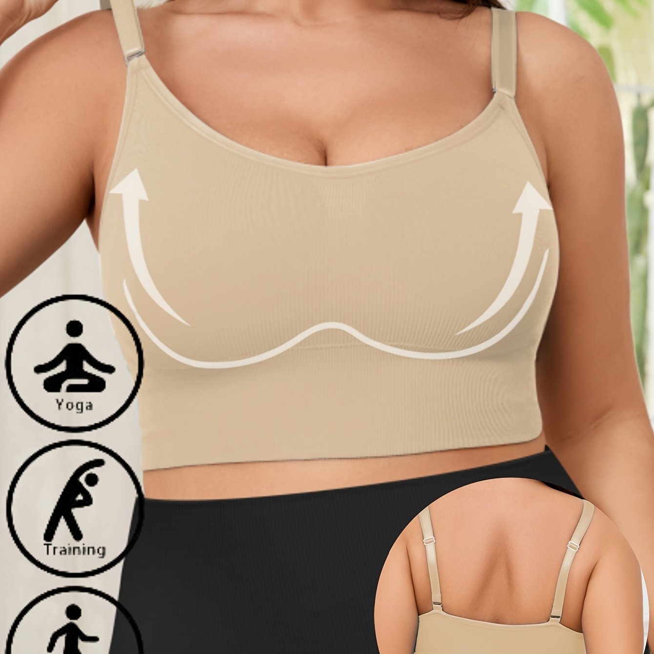Women's Sports Tank Top Plus Size Breathable Fitness Vest for Gym Yoga