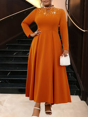 Women's Evening A-Line Gown Long Dress for Parties and Festive Events