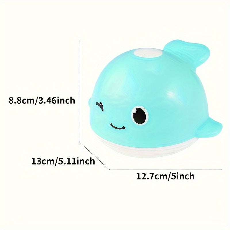 Electric Light Sensing Water Spraying Whale Bath Toy for Children