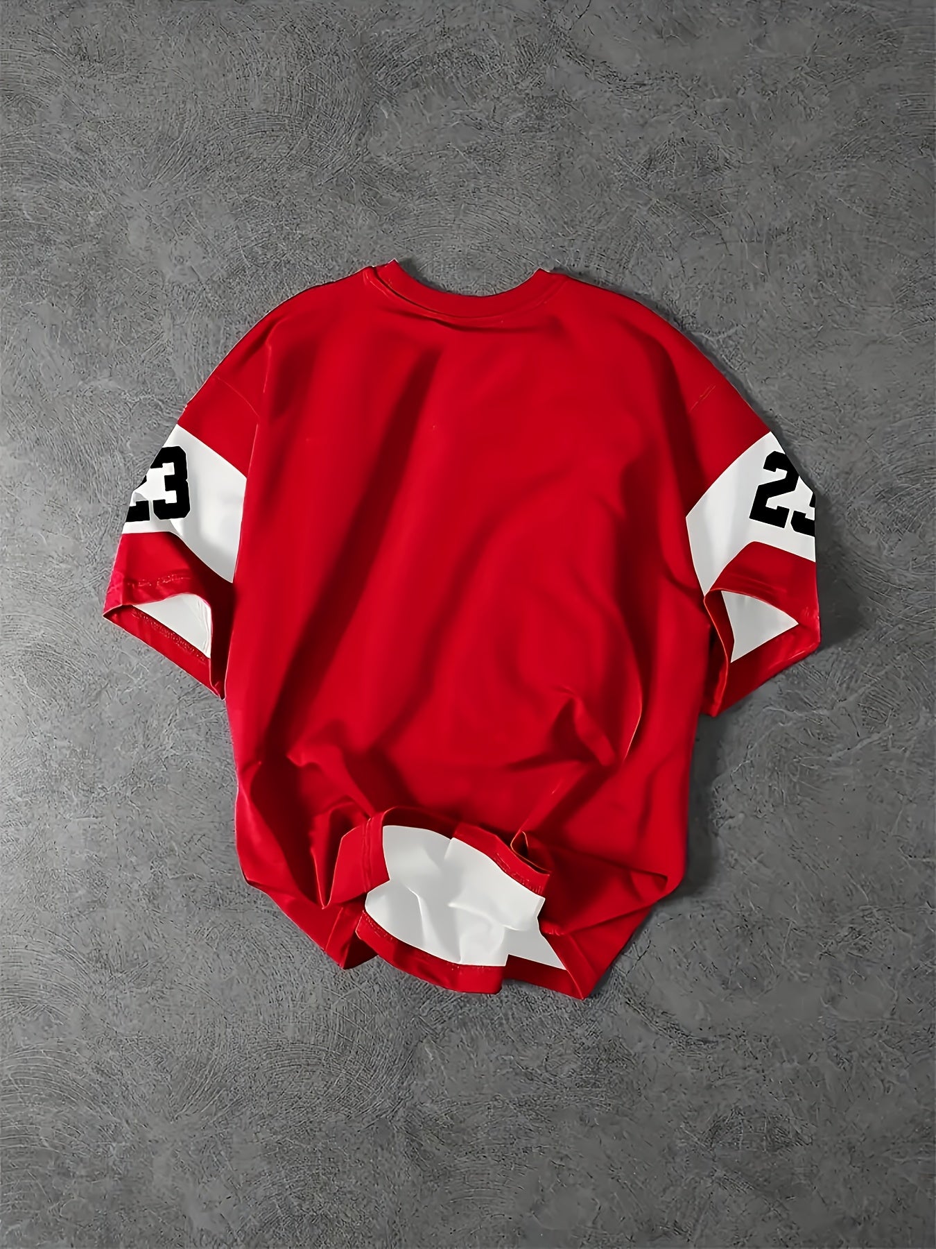 Men's All-Season Breathable Polyester Spandex Graphic T-Shirt with Letter Print