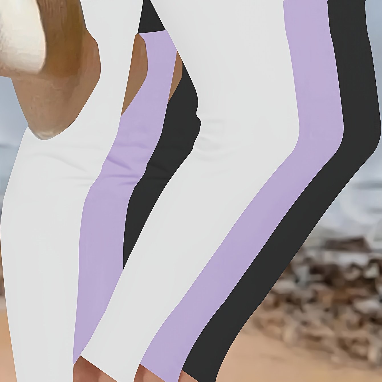 Conjunto de leggings deportivos talla grande, pantalones de yoga de cintura alta y secado rápido
