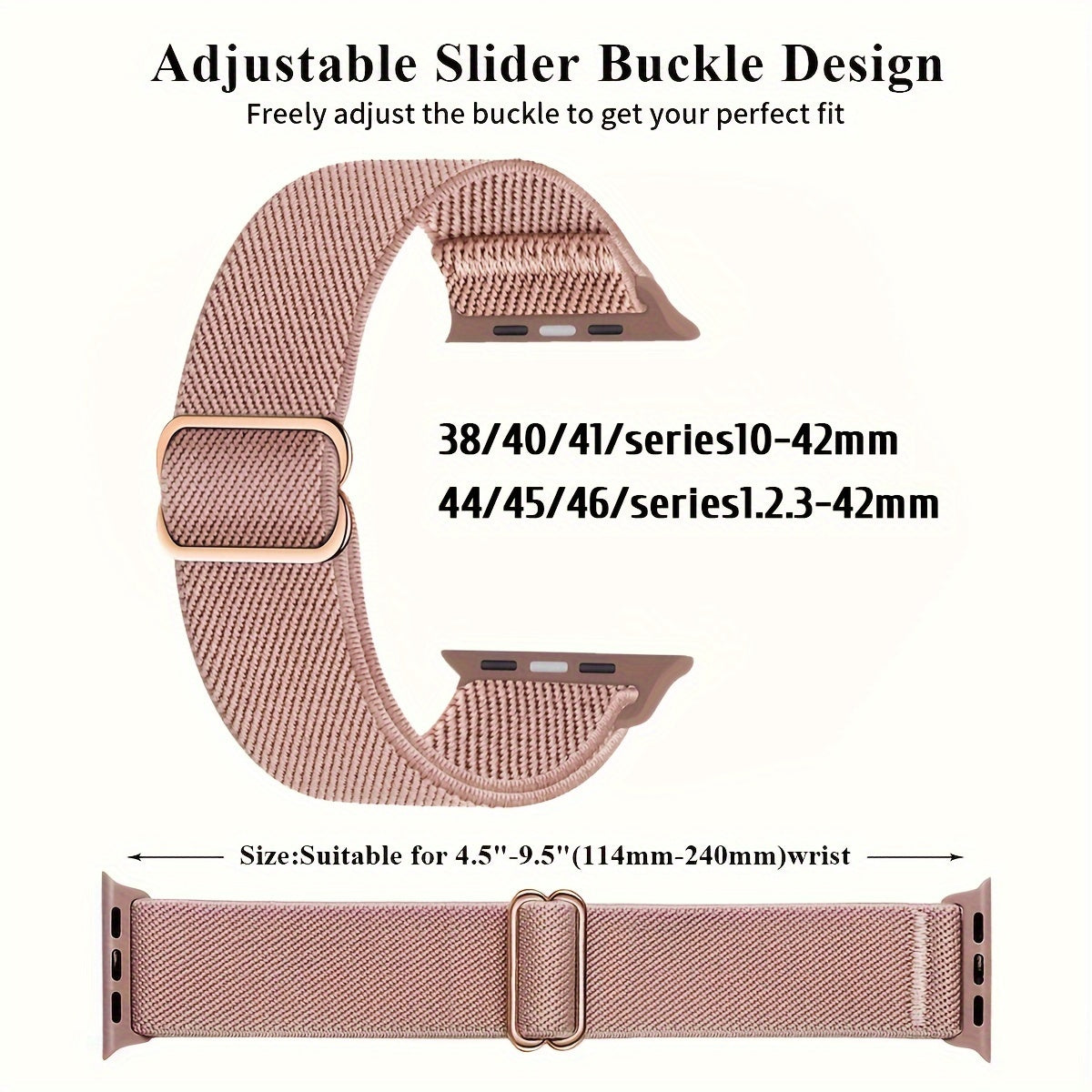 Stretchy Nylon Solo Loop Bands for Apple Watch Ultra 2 and Series 9/8/7/6/5/4/3/2/1 SE Men Women