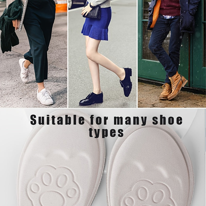 Unisex Thickened Half Size Forefoot Insoles, Round Toe Pad, Pain Relief