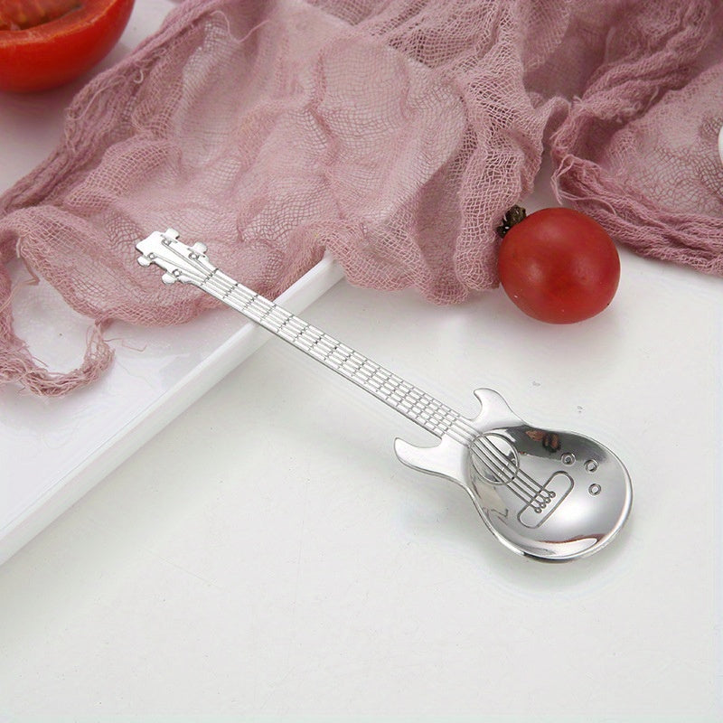 Titanium-Plated Stirring Spoon Guitar Handle Stainless Steel Bar Tool