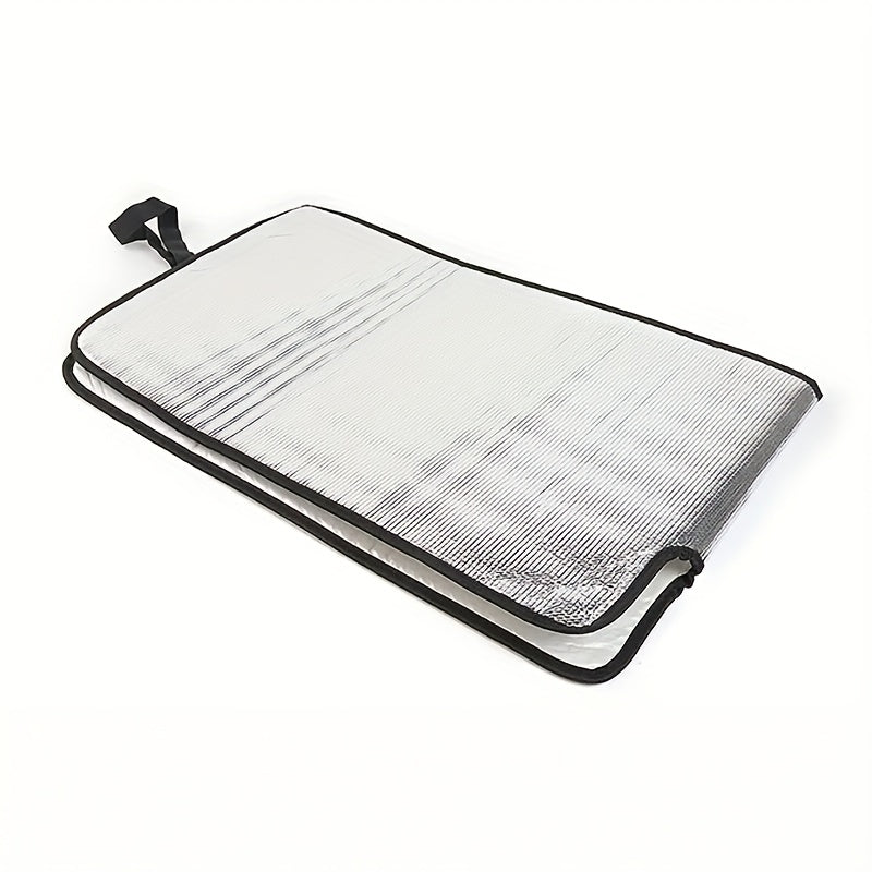 Универсальный солнцезащитный козырек для Jeep Wrangler, крышка для лобового стекла, черная алюминиевая фольга