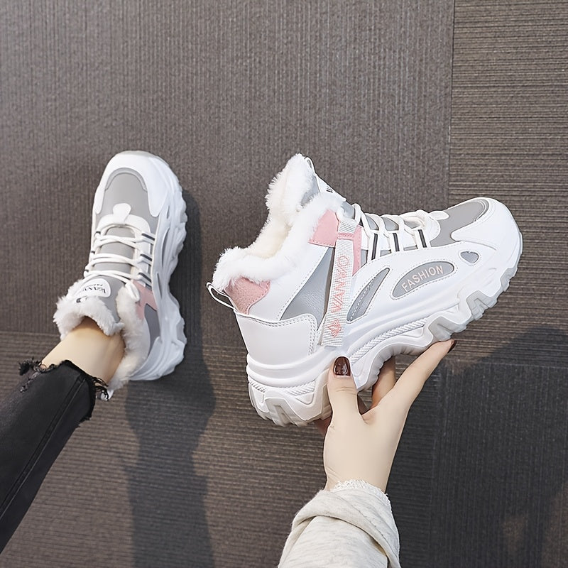Women's Winter Casual Thick-Soled Anti-Slip Fleece-Lined Shoes