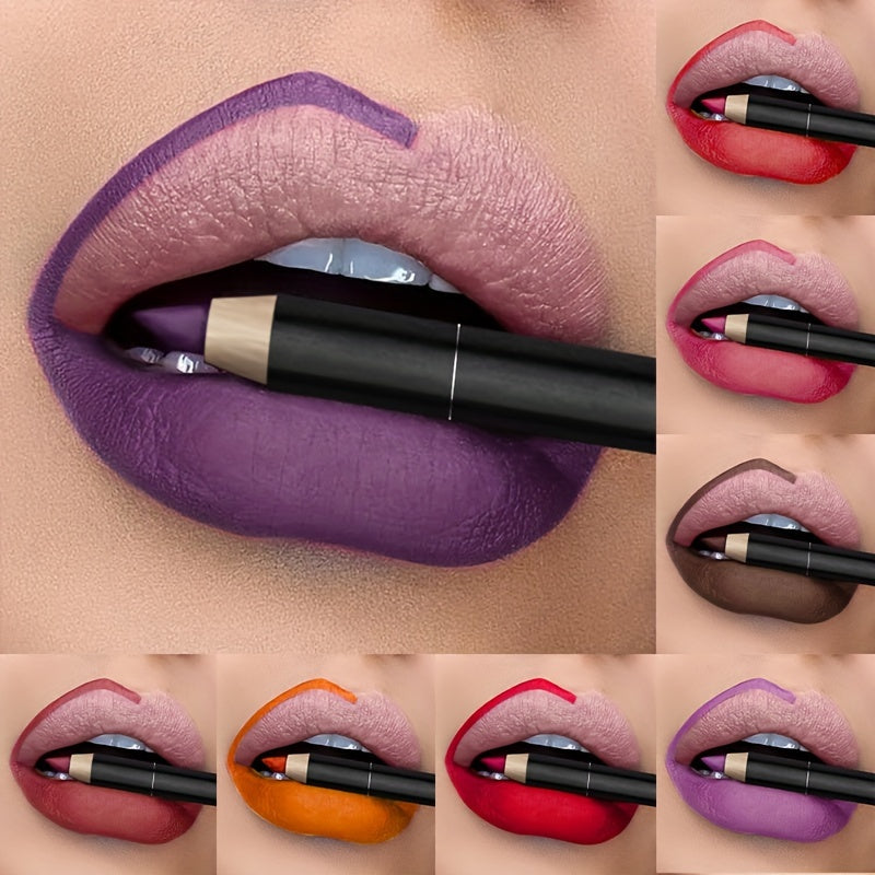 Lápiz de perfilador de labios mate para mujer, de larga duración, tono baya, 1 pieza

Source:
Women Matte Lip Liner Pencil, Long Lasting, Berry Tone, 1 Piece