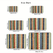 Non-Slip Kitchen Mat with Chic Print, Durable, Easy to Clean, for Living Room Porch Balcony