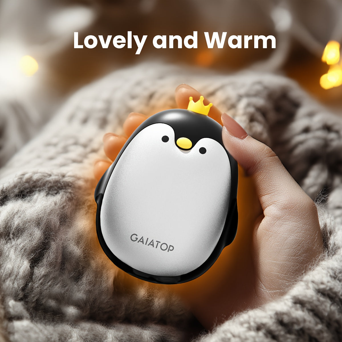 2-Pack USB Rechargeable Hand Warmers, Compact Portable, Long-Lasting Warmth
