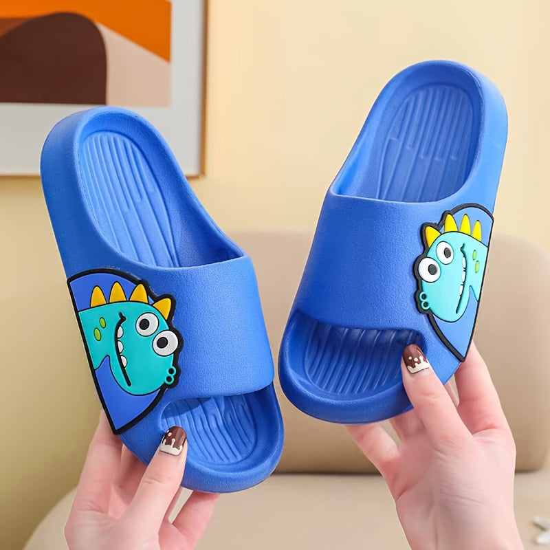 Kids' Cartoon Dinosaur Slides Waterproof Anti-Slip EVA Indoor Outdoor Casual Shoes