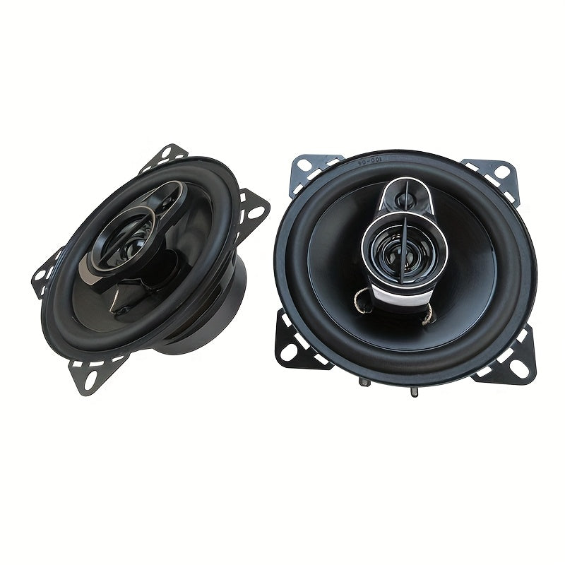 10.16 cm 280W 3-Way Car Coaxial Speaker with Touchpad Control Hi-Res Audio Flush Mount Stereo