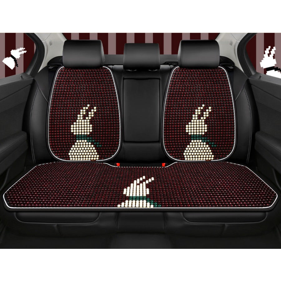 Summer Cooling Pearl Seat Covers for Women Beaded Ventilated Car Seat Protectors