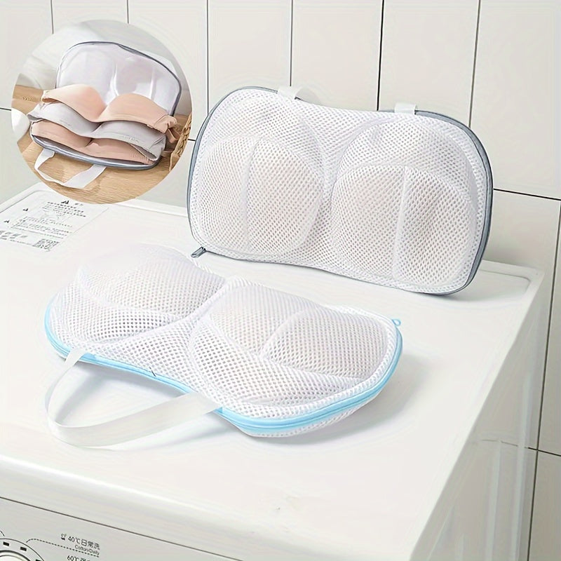 Mesh Bra Wash Bag with Handle Zipper for Lingerie Protection and Organization