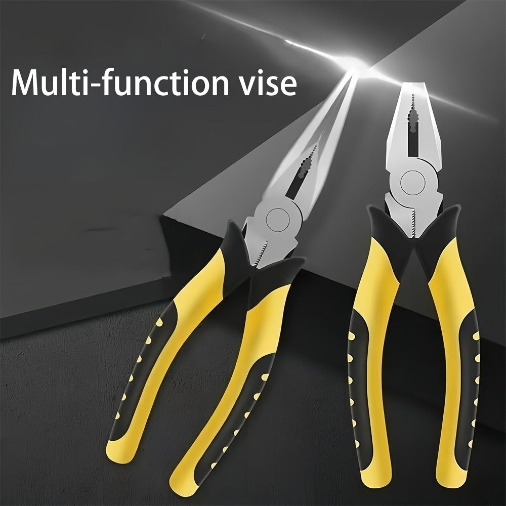 Juego de 3 alicates de acero de grado industrial, kit de herramientas multifuncionales para electricistas