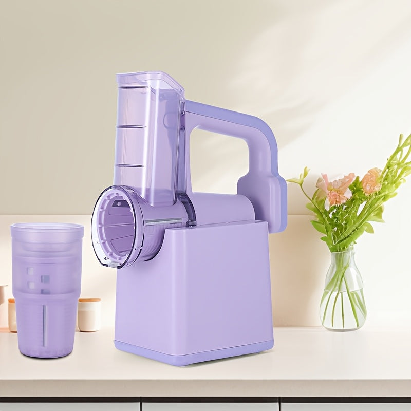 Cordless Electric Salad Shooter Slicer Handheld USB Rechargeable 3 Blades