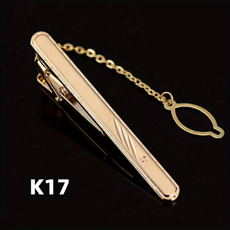 Men's Tie Bar Clip for Business and Weddings Stainless Steel Slim Tie Pin