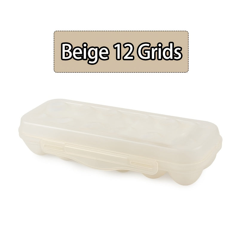 Shaffof plastik to'plangan tuxum saqlash idishi qopqoq bilan, 12/18 tuxum saqlash imkoniyatiga ega. Zarba o'chiruvchi va muzlatgichda saqlashga mos, bu joyni tejovchi oshxona tashkilotchisi tuxumlaringizni yangi va tartibli saqlash uchun mukammaldir.