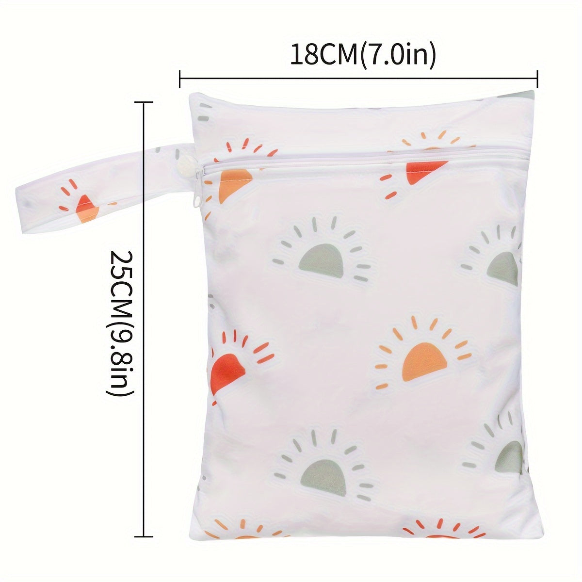 Portable Diaper Bag for Babies Waterproof Polyester Large Capacity with Wet Dry Bag