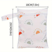 Portable Diaper Bag for Babies Waterproof Polyester Large Capacity with Wet Dry Bag