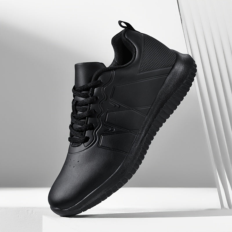 Women's Black Slip-Resistant Chef Shoes for Kitchen and Work