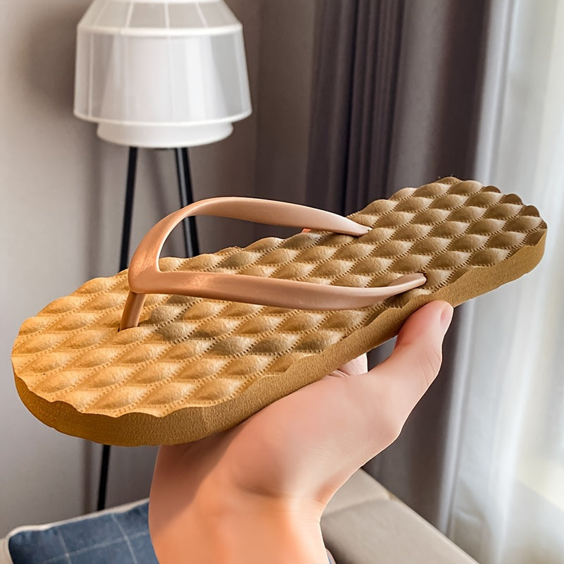 Women’s Summer Flip-Flops Lightweight TPU Non-Slip Sandals for Beach and Pool