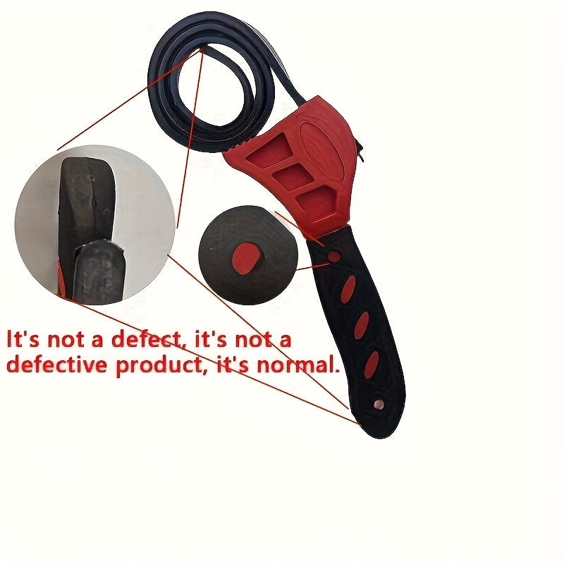 Universal Belt Wrench Oil Filter Puller Strap Chain Spanner Adjustable Tool