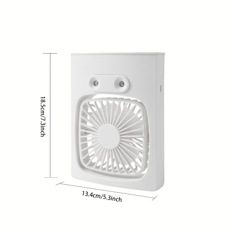 Portable Mini Air Cooler with Ice Water Function Rechargeable Battery USB Charging for Bedroom Office