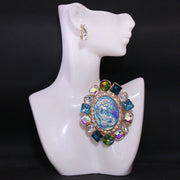 Women's Spring Colorful Mermaid Brooch Flower Chest Accessory High-End Jewelry