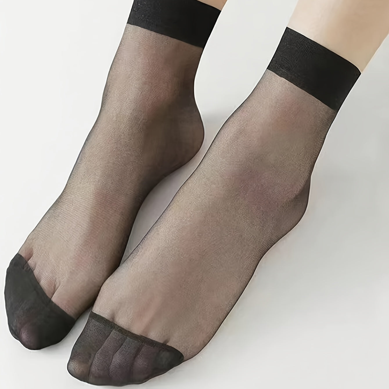 10 пар женских летних носок однотонного цвета, легкие и приятные к коже, универсальные и модные, удобные носки средней длины.