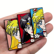 Colorful Enamel Pin Badge with Anime Cartoon Design for Clothing and Backpack Accessories