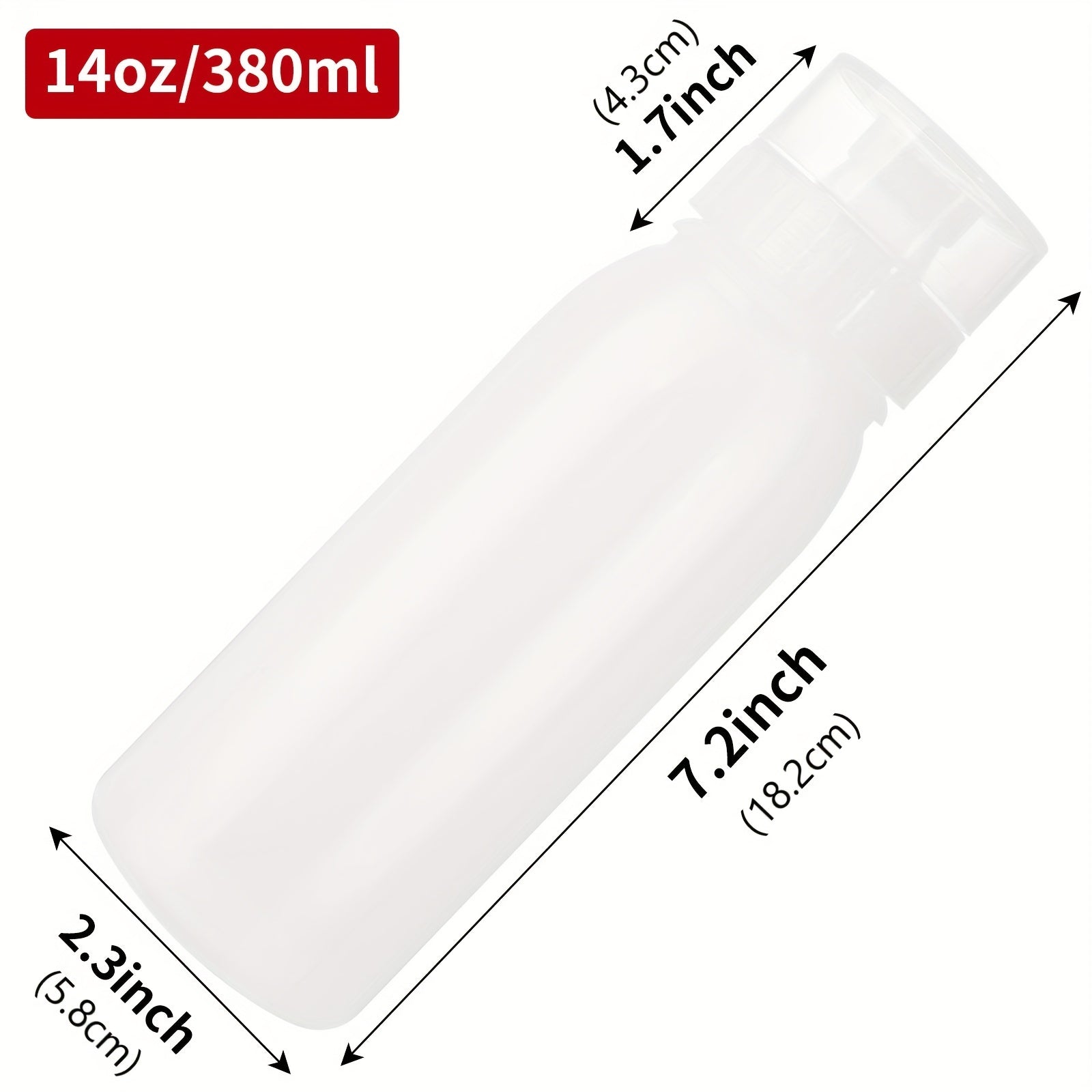 Juego de botellas de plástico para condimentos con tapa para salsas y aderezos, 3 unidades