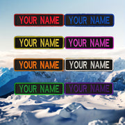 Personalized Embroidered Name Patch for Clothing and Backpacks 7.62x2.54 cm Polyester
