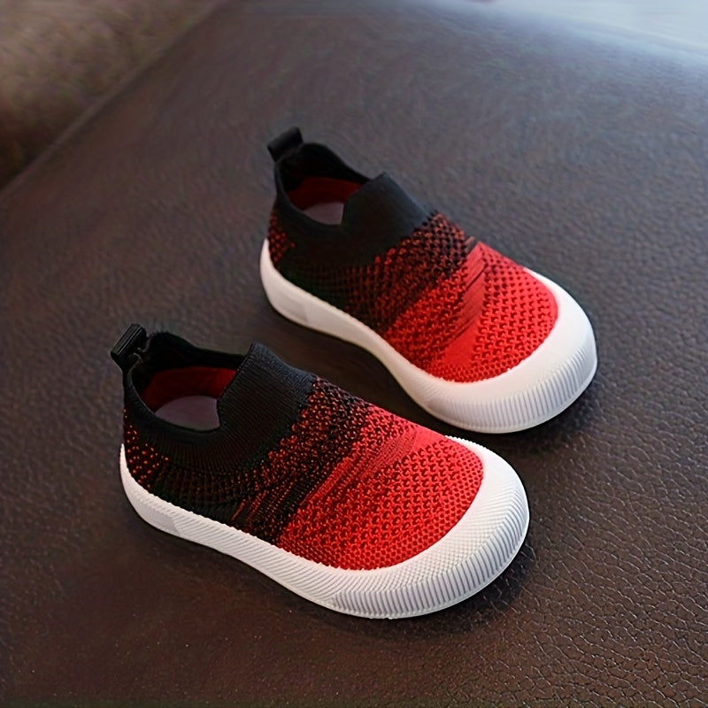 Lightweight Knitted Sneakers for Kids Boys and Girls Breathable Casual Shoes for Spring and Fall