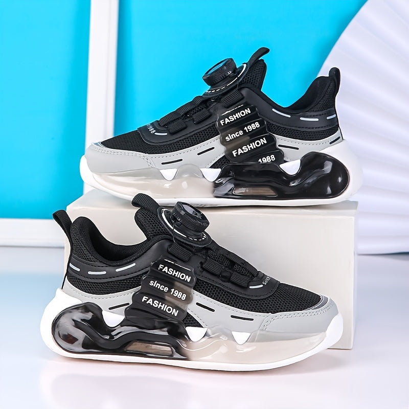 Boys' Breathable Mesh Running and Basketball Shoes Low Top Spring Autumn 2024