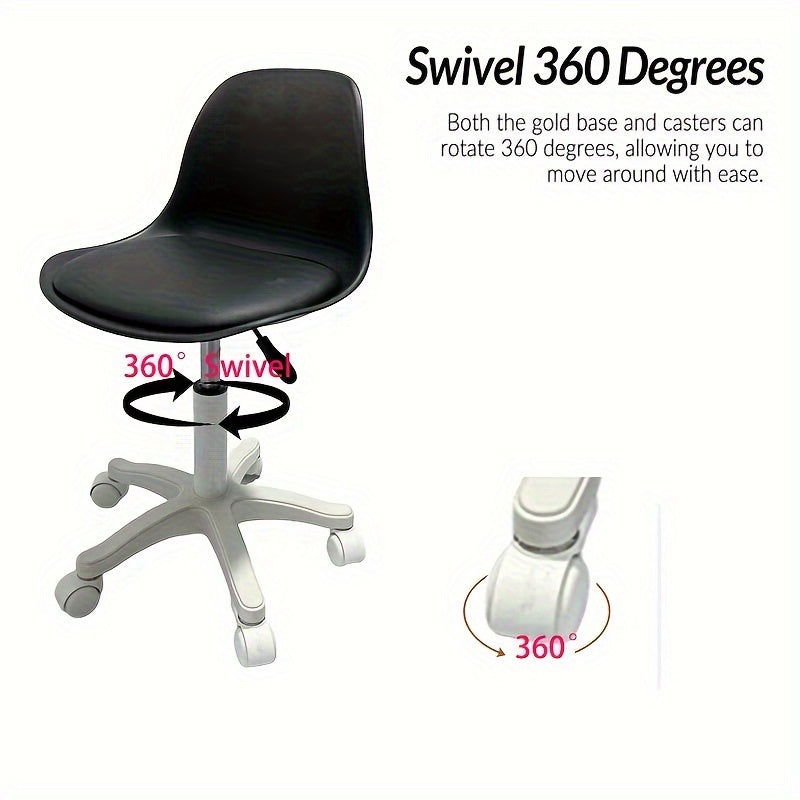 Современное регулируемое офисное кресло с поворотным механизмом, спинкой-веретеном, губчатой подушкой, каркасом из твердых пород дерева