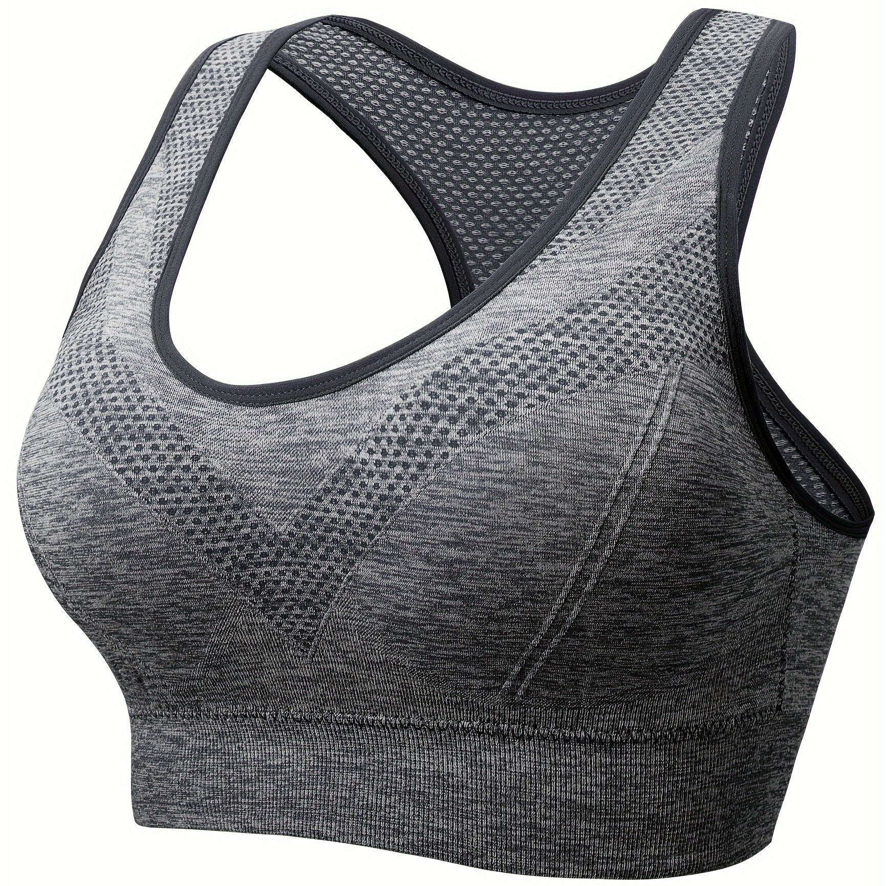 Women Breathable Seamless Mesh Sports Bra Large Size Yoga Bra Plus Size
