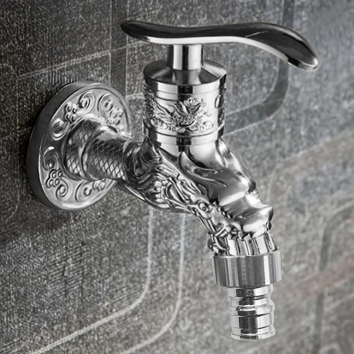 Bronze Retro Wall-Mounted Cold Faucet for Kitchen Bathroom Garden